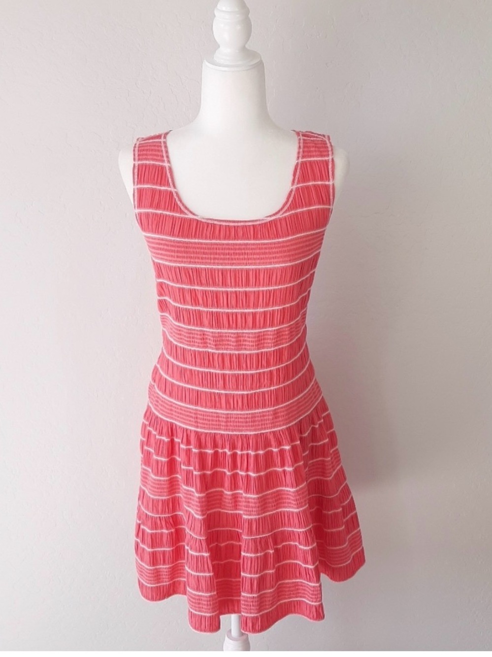 Max Studio Coral Pink Texture Dress NWT Small